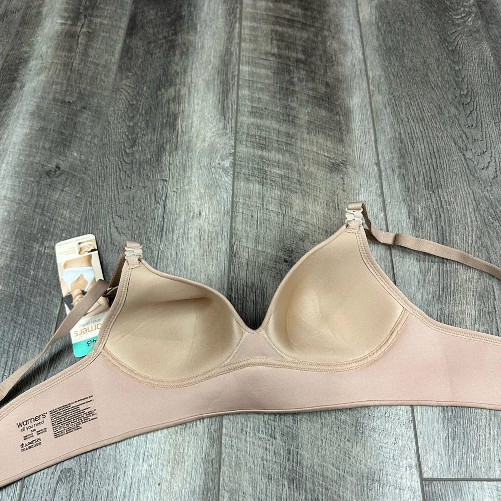 34B Warners‎ Tan Wireless Nursing Bra